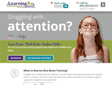 Tablet Screenshot of learningrx.com